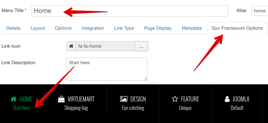 Main Menu Rich Text Settings